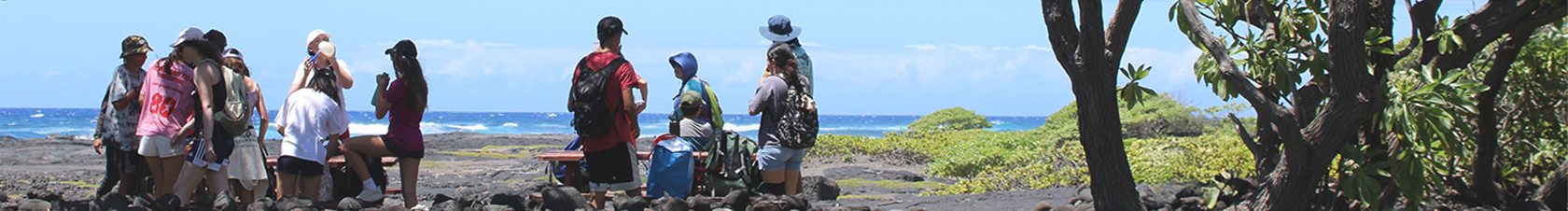Exploring a remote shoreline on Hawaii Island